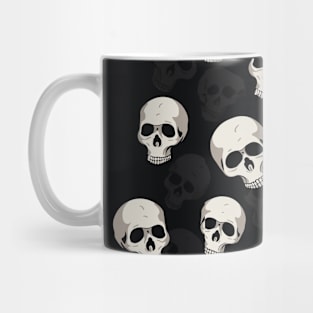 Assembly of skulls for Halloween Mug